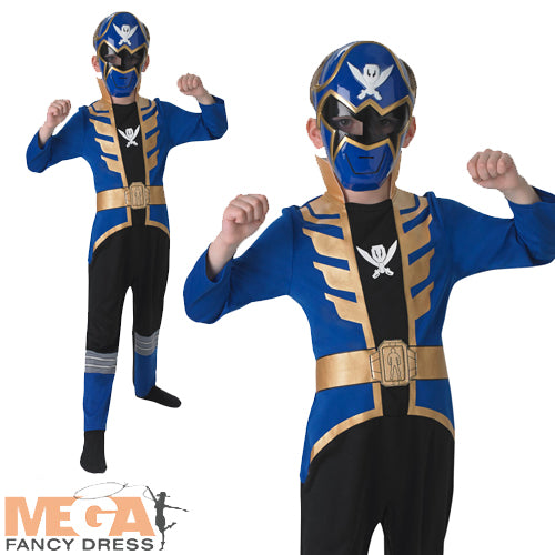 Blue Super Mega Force Costume Superhero Outfit