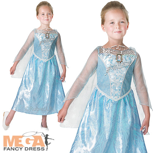 Girls Musical & Light Up Elsa Costume