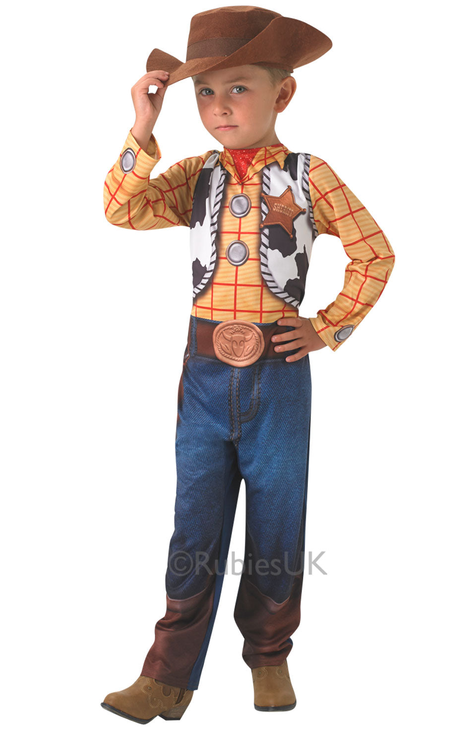 Kids Toy Story Woody Disney Western Cowboy Costume + Hat