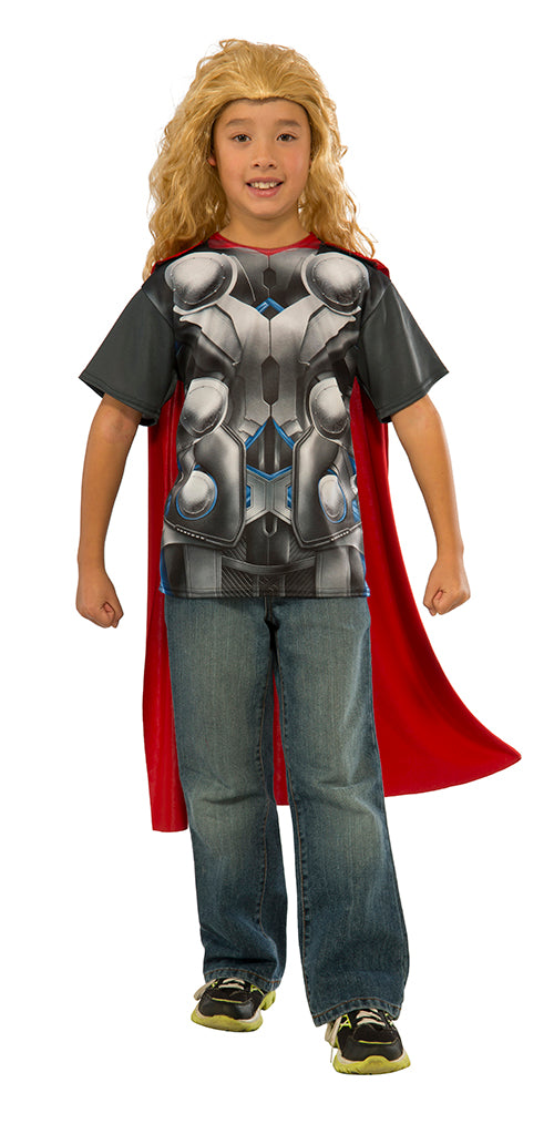 Thor Boys T-Shirt Costume Kit Superhero Outfit