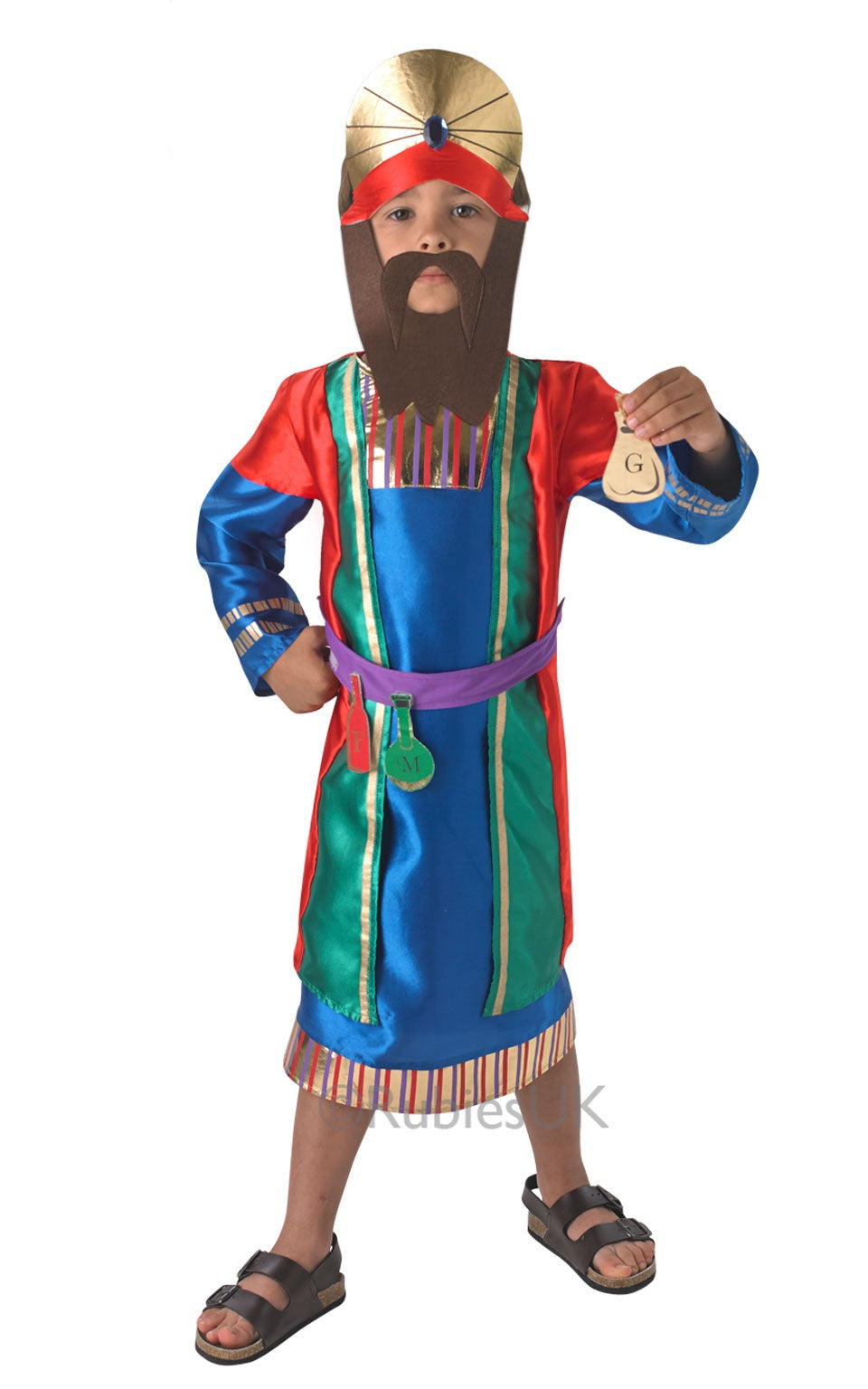 Boys Christmas Wise Man Fancy Dress Nativity Costume