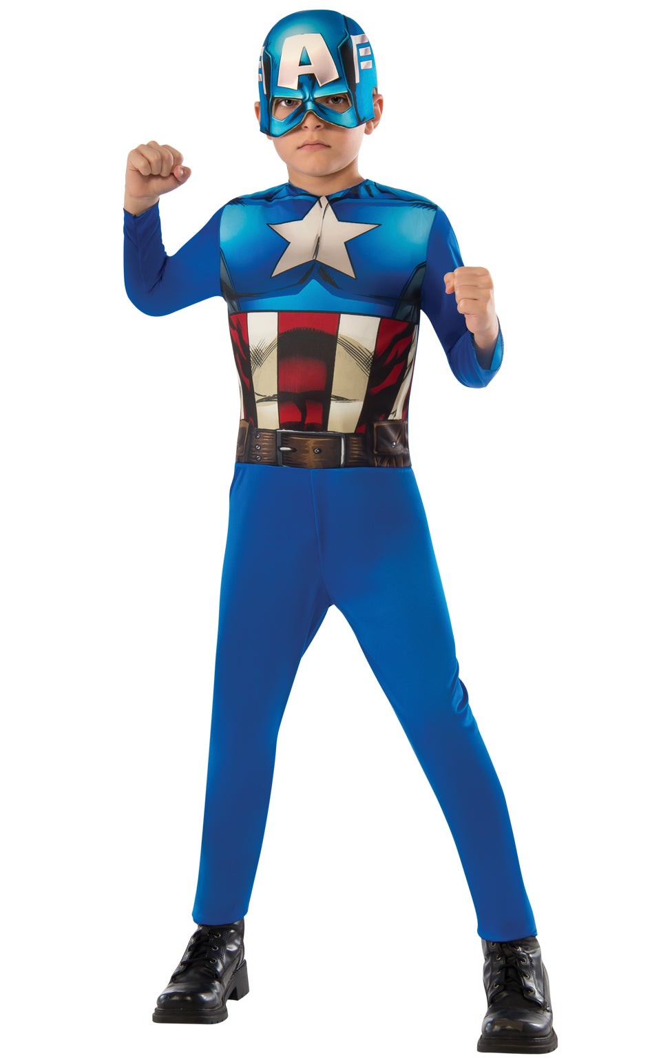 Boys Captain America Costume Superhero Outfit