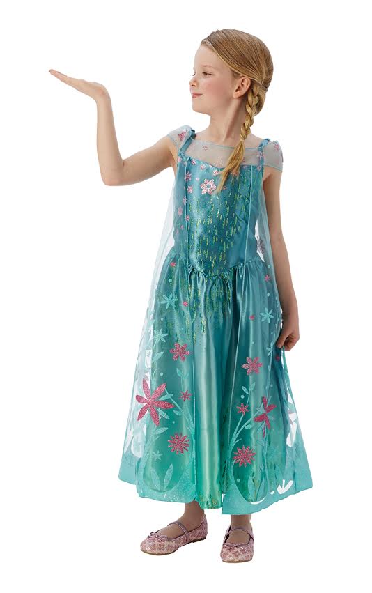 Frozen Fever Elsa Costume Kids Fancy Dress