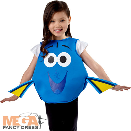 Officially Licensed Toddler Finding Dory Nemo Fish Book Day Tabard Costume