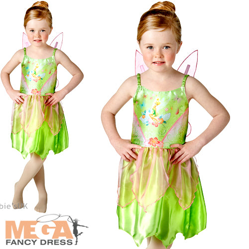 Girls Classic Tinkerbell Peter Pan Disney Fairy Costume