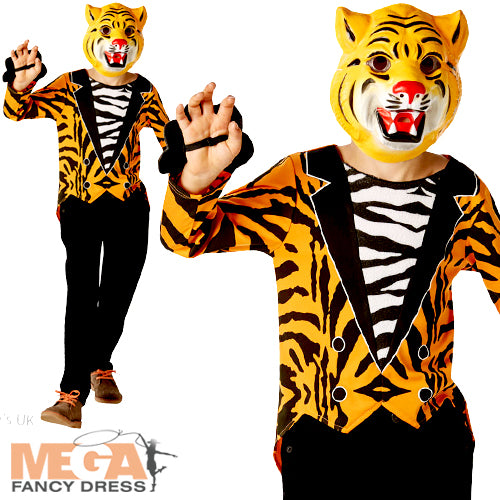 Kids Mr Tiger Zoo Animal World Book Day Costume