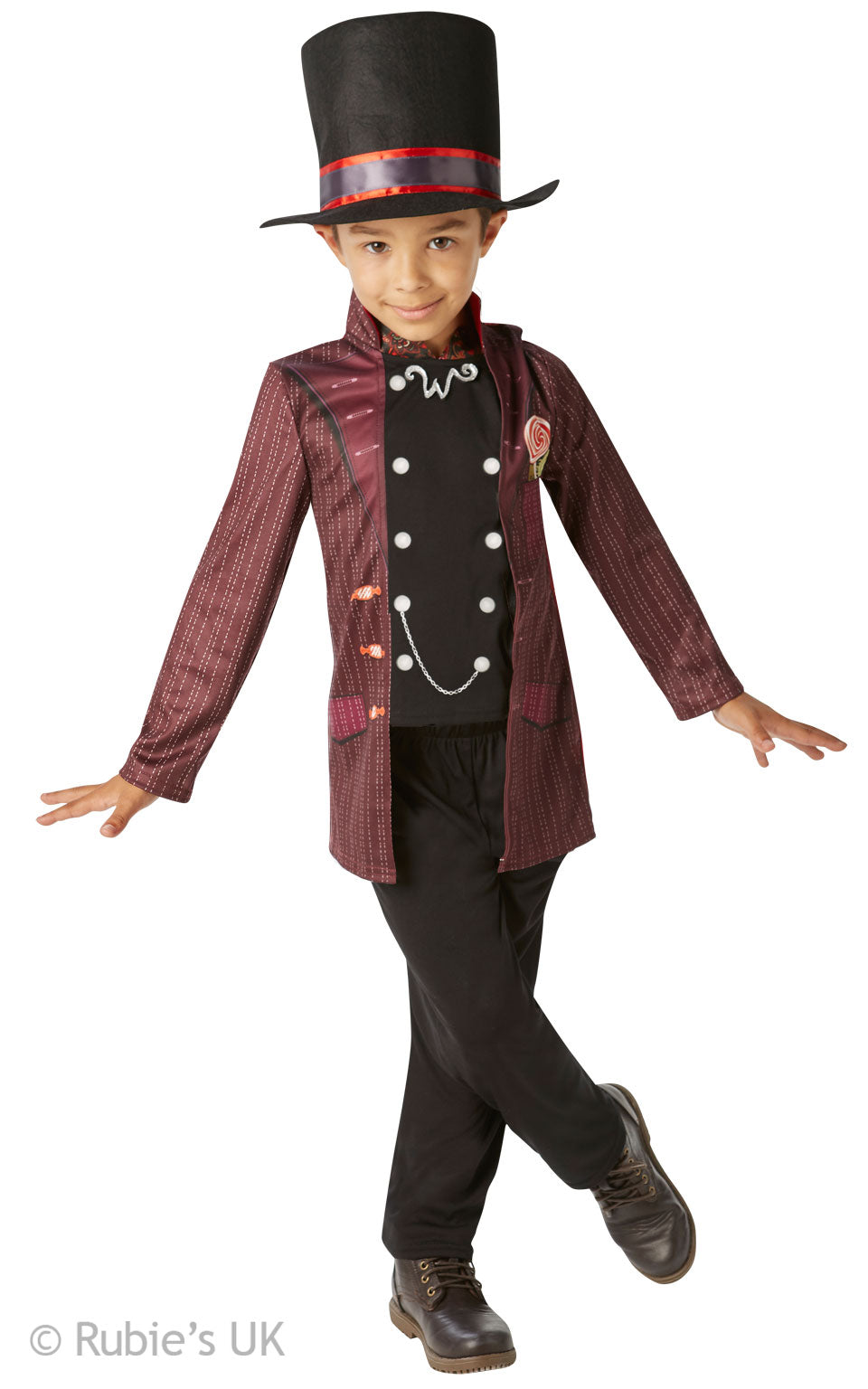 Willy Wonka Boys Chocolate Factory Fancy Dress