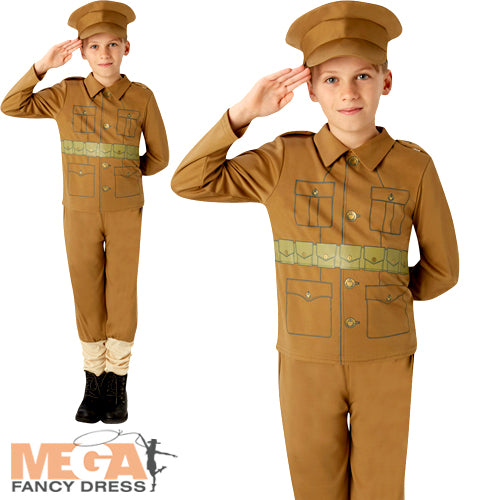 Kids WW1 Soldier Costume