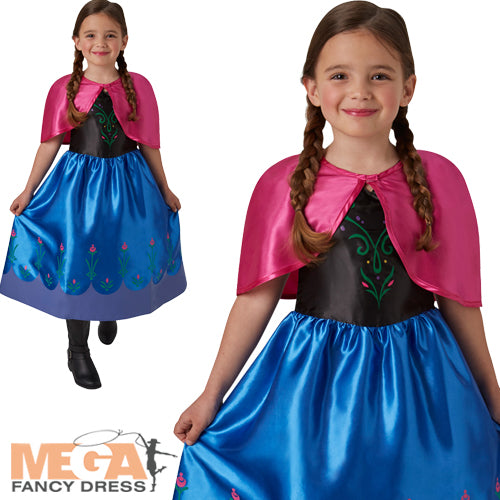 Girls Anna Frozen Disney Princess Costume