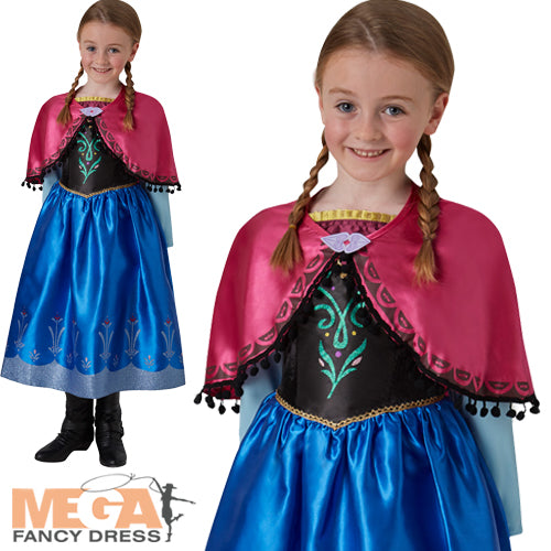 Girls Anna Ice Queen Disney Princess Costume