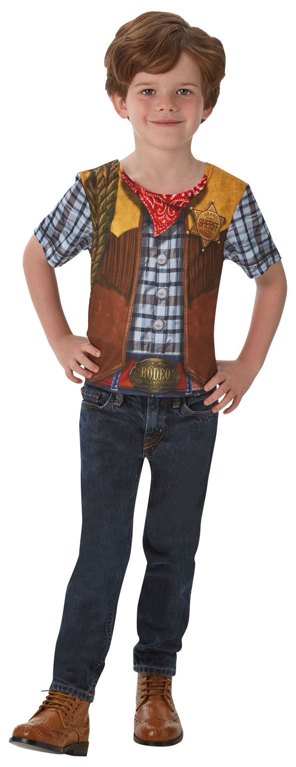 Boys Cowboy Western Rodeo Costume T-Shirt