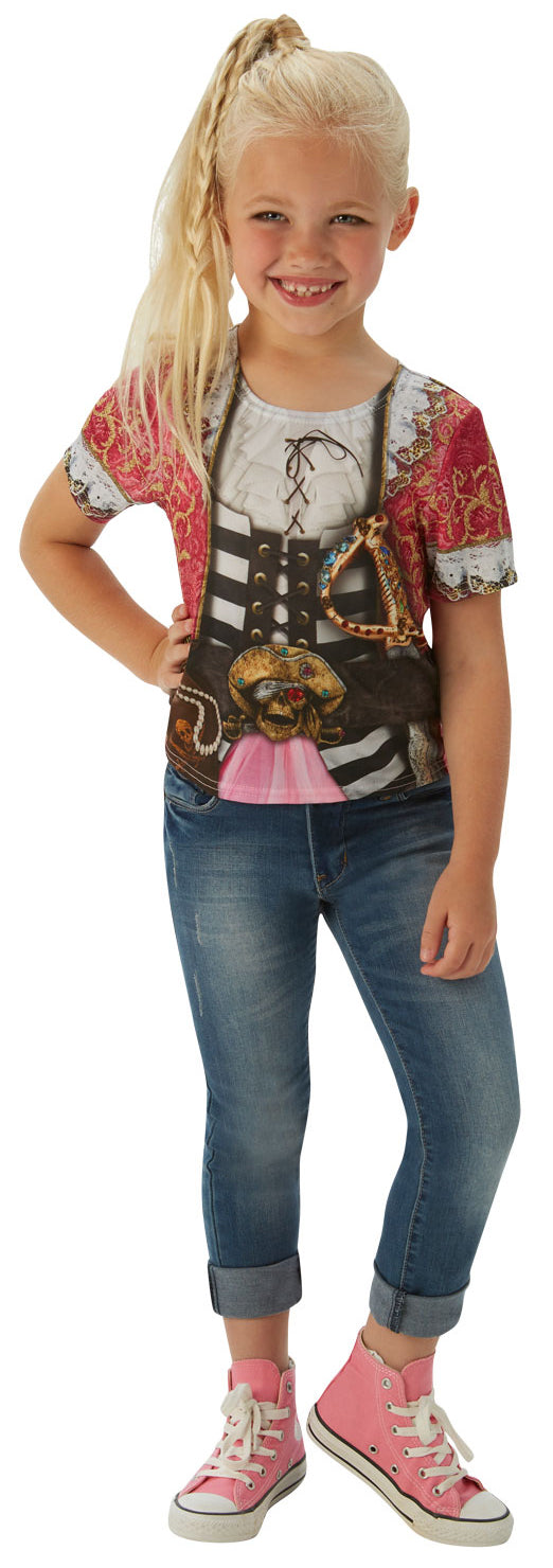 Buccaneer Pirate Girl T-Shirt Kids Costume