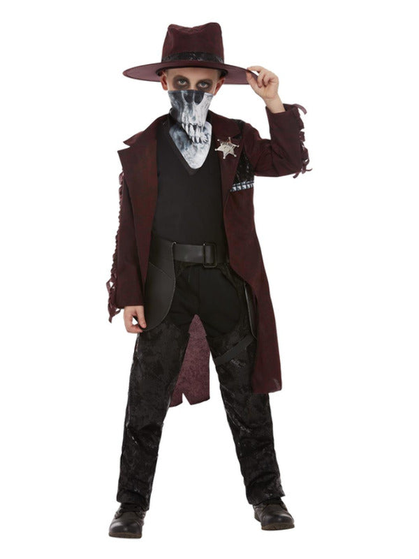 Boys Dark Spirit Western Ghost Cowboy Costume