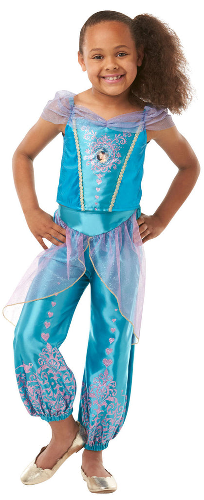 Shop Gem Princess Jasmine Girls Costume Mega Fancy Dress Mega Fancy Dress UK