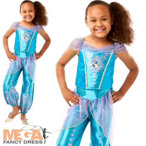 Shop Gem Princess Jasmine Girls Costume Mega Fancy Dress Mega Fancy Dress UK