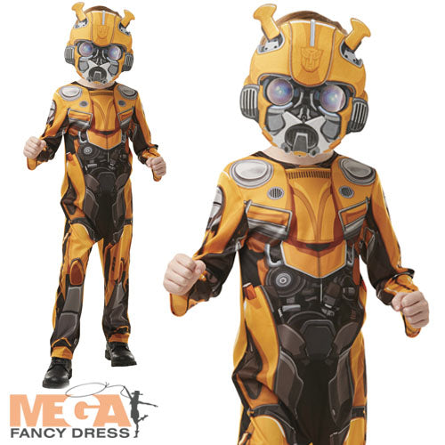 Boys Bumblebee Transformer Movie Robot Costume