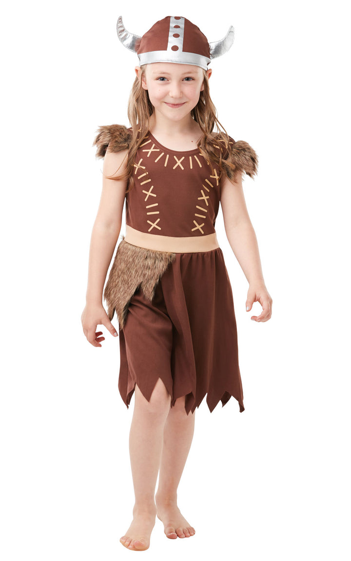 Norse Warrior Viking Girl Fancy Dress Costume