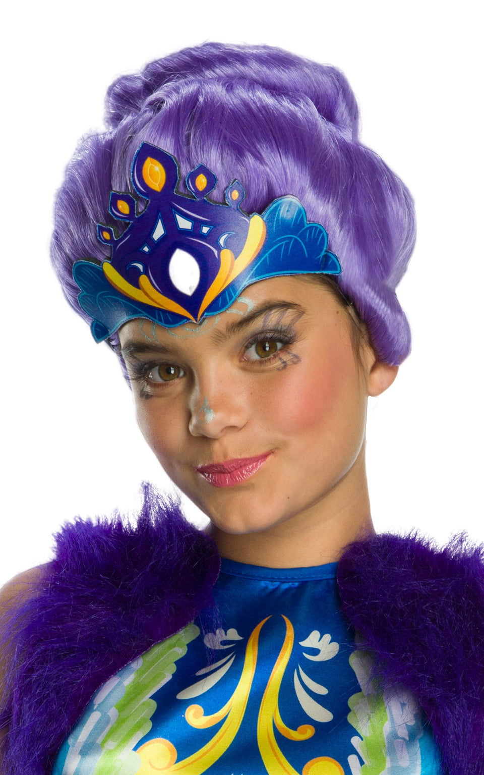 Enchanted Forest Girls Patter Peacock Costume