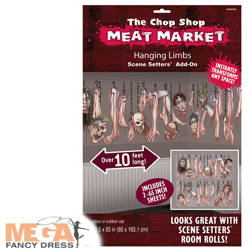 Meat Market Add-Ons Horror Halloween Scene Setters Decoration Kit