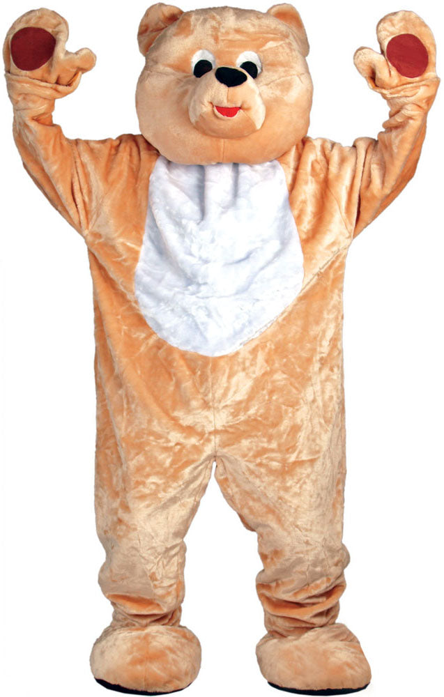 Deluxe Mascot Big Teddy Bear Adult Fancy Dress Costume