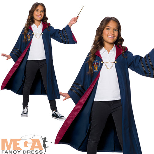 Deluxe Fantasic Beats 2 Gryffindor Robe Kids Costume – Mega Fancy Dress