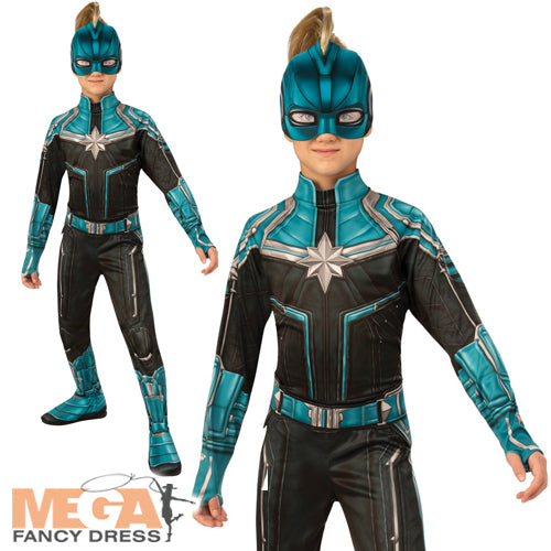 Captain Marvel Kree Suit Girls Costume