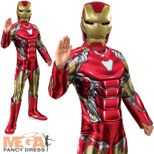 Marvel Deluxe Iron Man Boys Fancy Dress Costume
