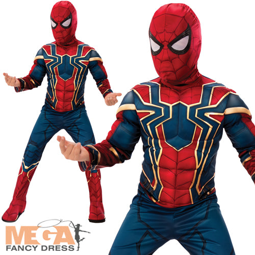 Boys Iron Spider Avengers Superhero Spider-Man Costume
