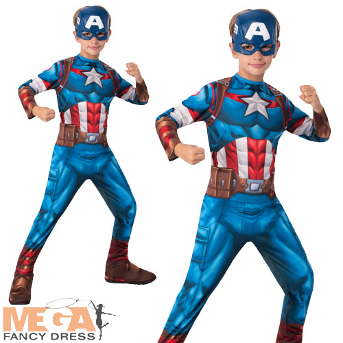 Marvel Captain Americs Boys Costume