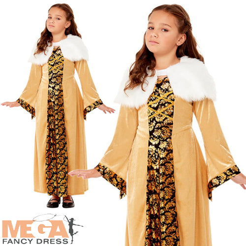 Deluxe Medieval Countess Girls Costume