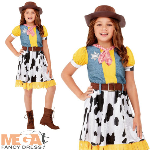 Wild West Girls Western Cowgirl Costume