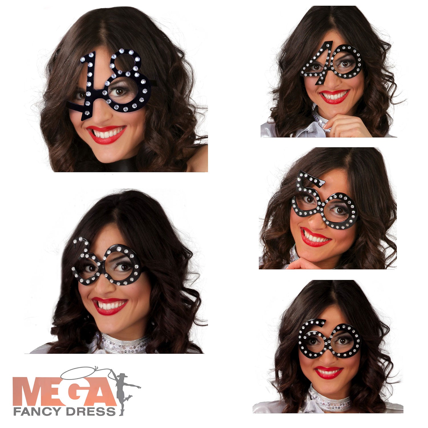 Fantasy Special Occasion Birthday Number Glasses Mega Fancy Dress Mega Fancy Dress UK