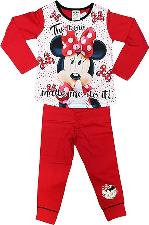 Official Girls Disney Minnie Mouse Pyjamas
