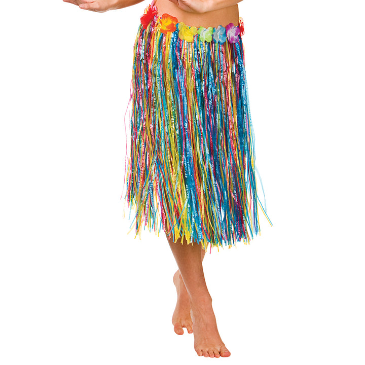 Multicoloured Hula Skirt Tropical Party Costume Accessory