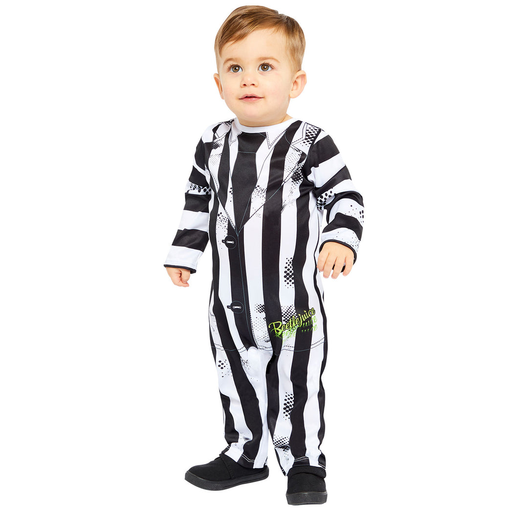 Licensed Beetlejuice Boys Costume Ghostly Outfit