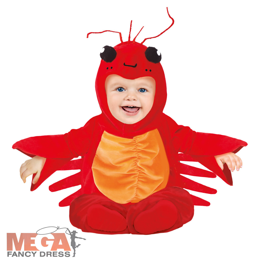 Toddler Lobster Jumpsuit Fancy Dress Costume