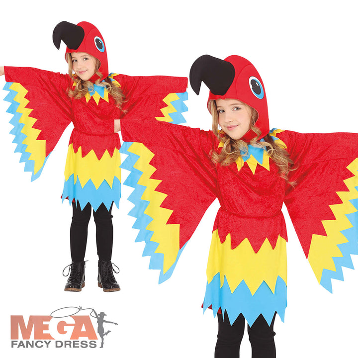 Kids Polly Parrot Animal Costume
