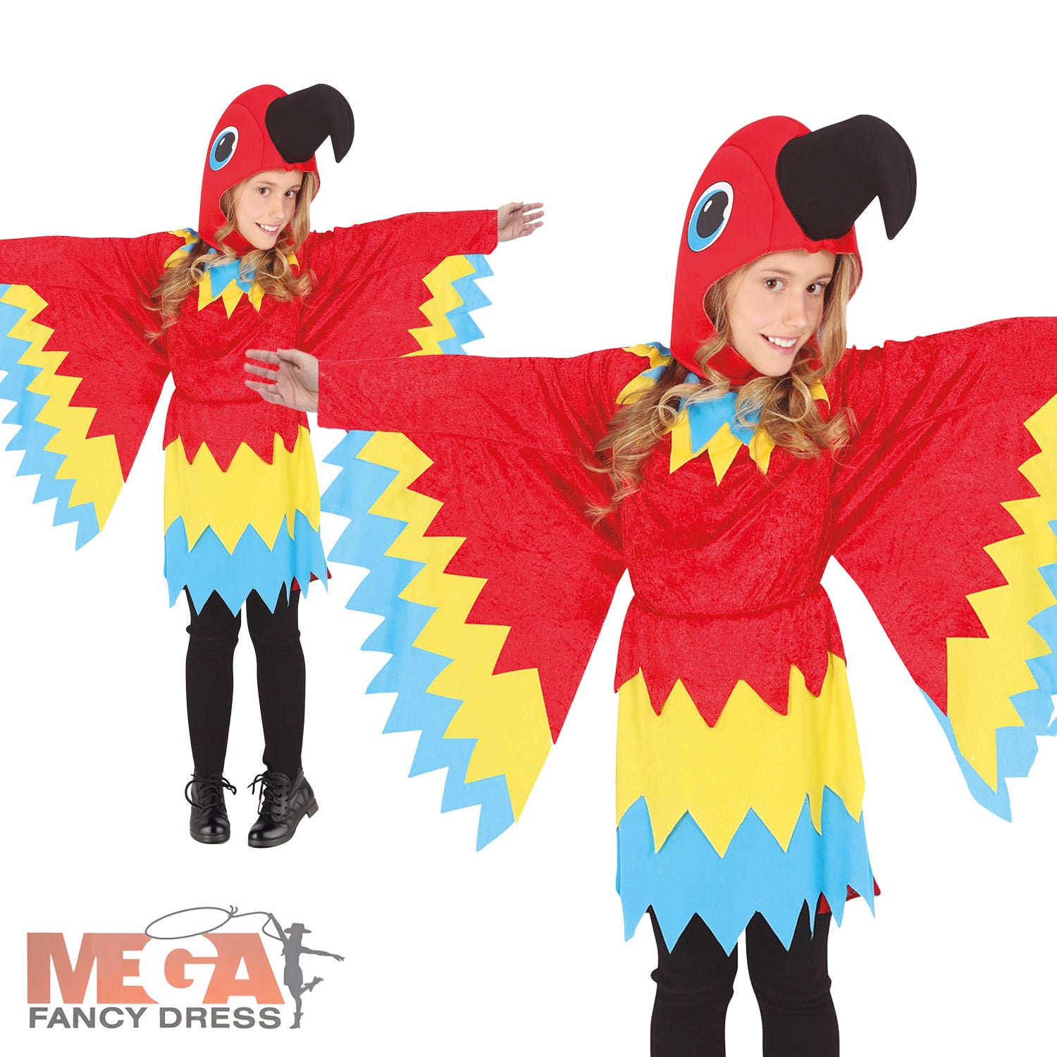 Children's parrot best sale fancy dress costume