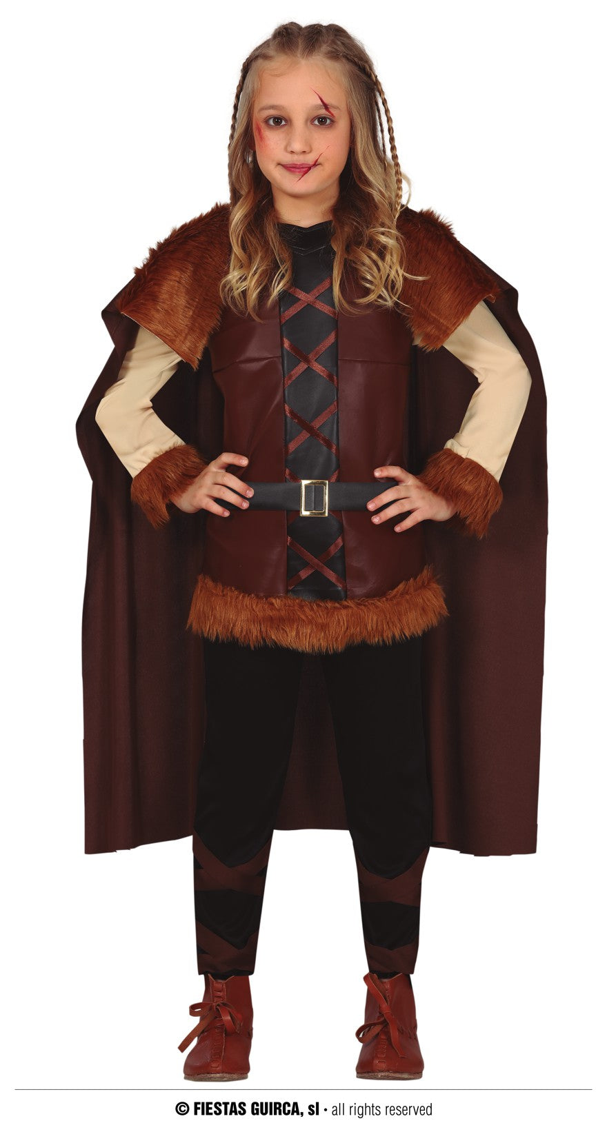 Kids Viking Nordic Wariror Fancy Dress Costume
