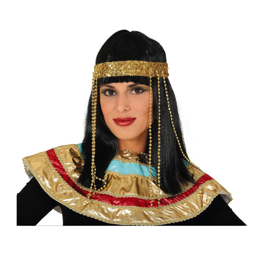 Ladies Egyptian Wig With Hairband Cleopatra Costume Accessory