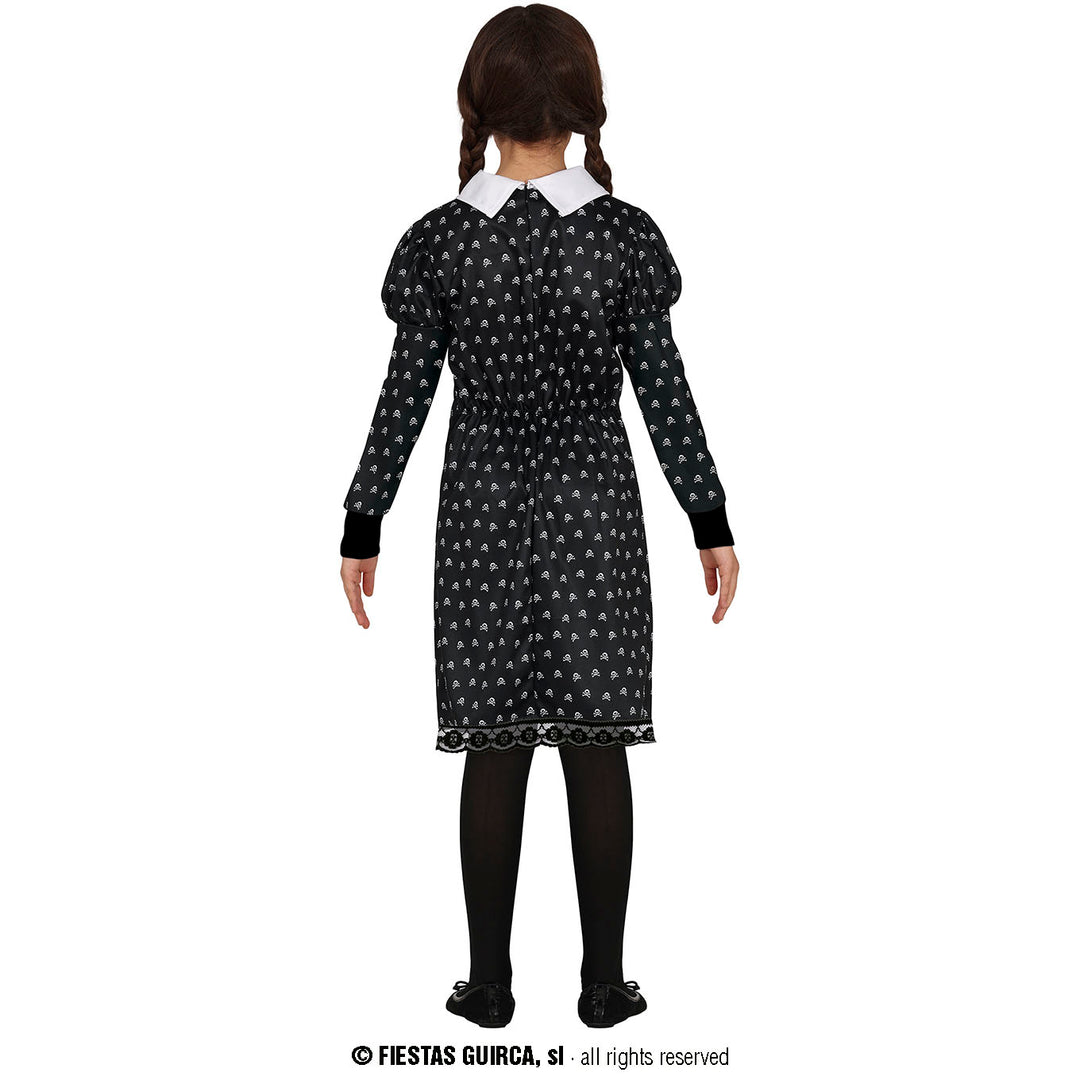 Wednesday Addams Inspired Halloween Character Costume for Girls