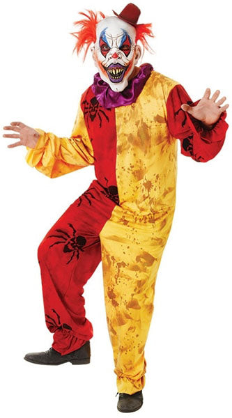 Mens Killer Clown Fancy Dress Halloween Circus Costume