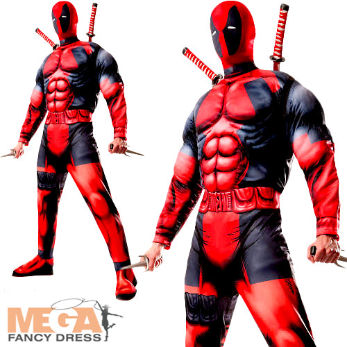 Men's Deadpool Marvel Superhero Costume