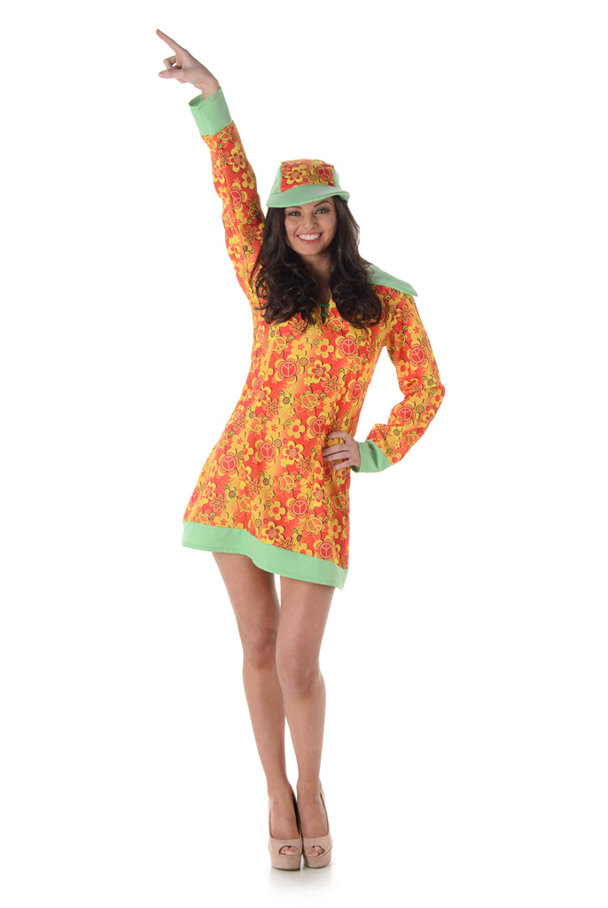 Ladies Groovy Hippie 1960s Costume