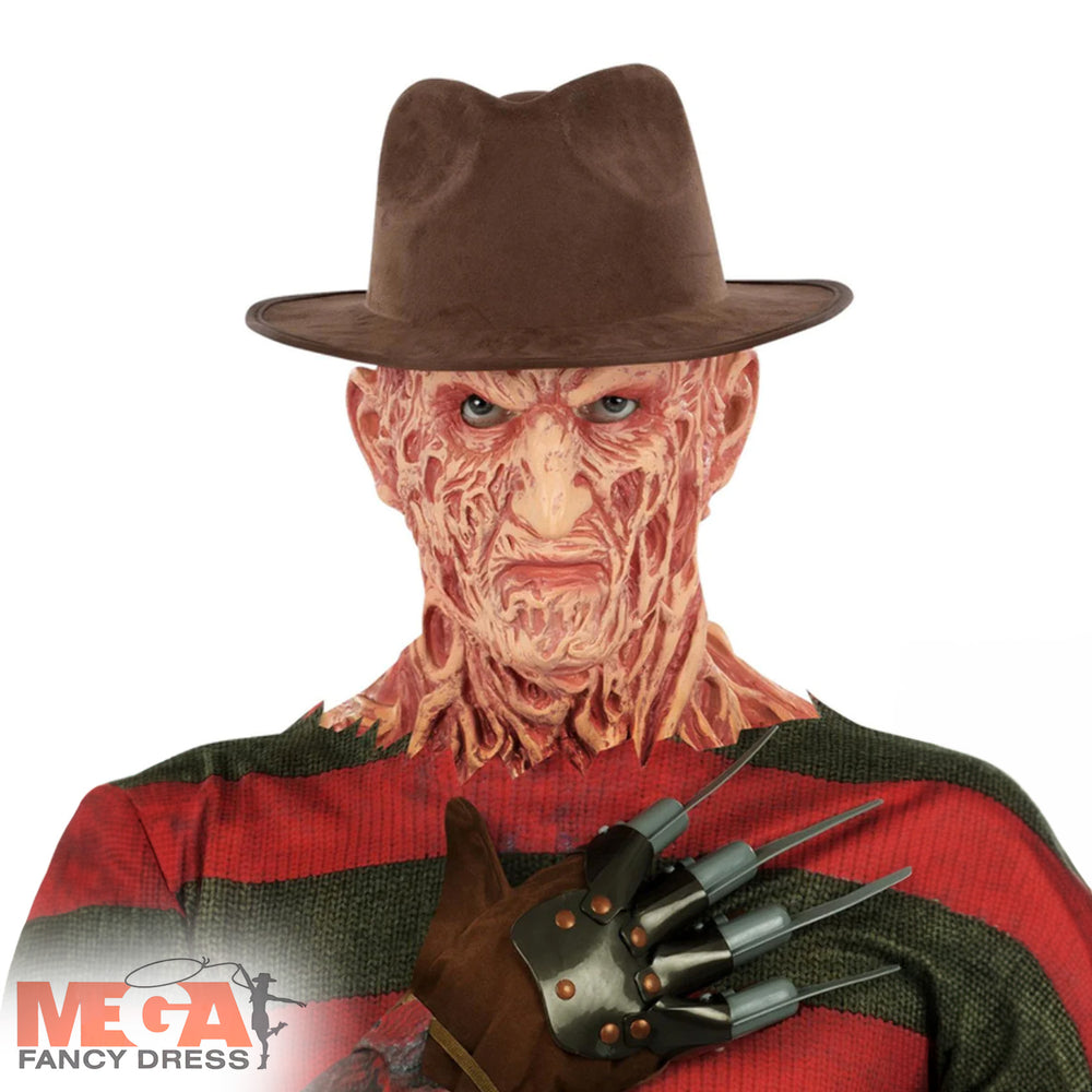 Officially Licensed Nightmare on Elm Street Freddy Krueger Fedora Hat