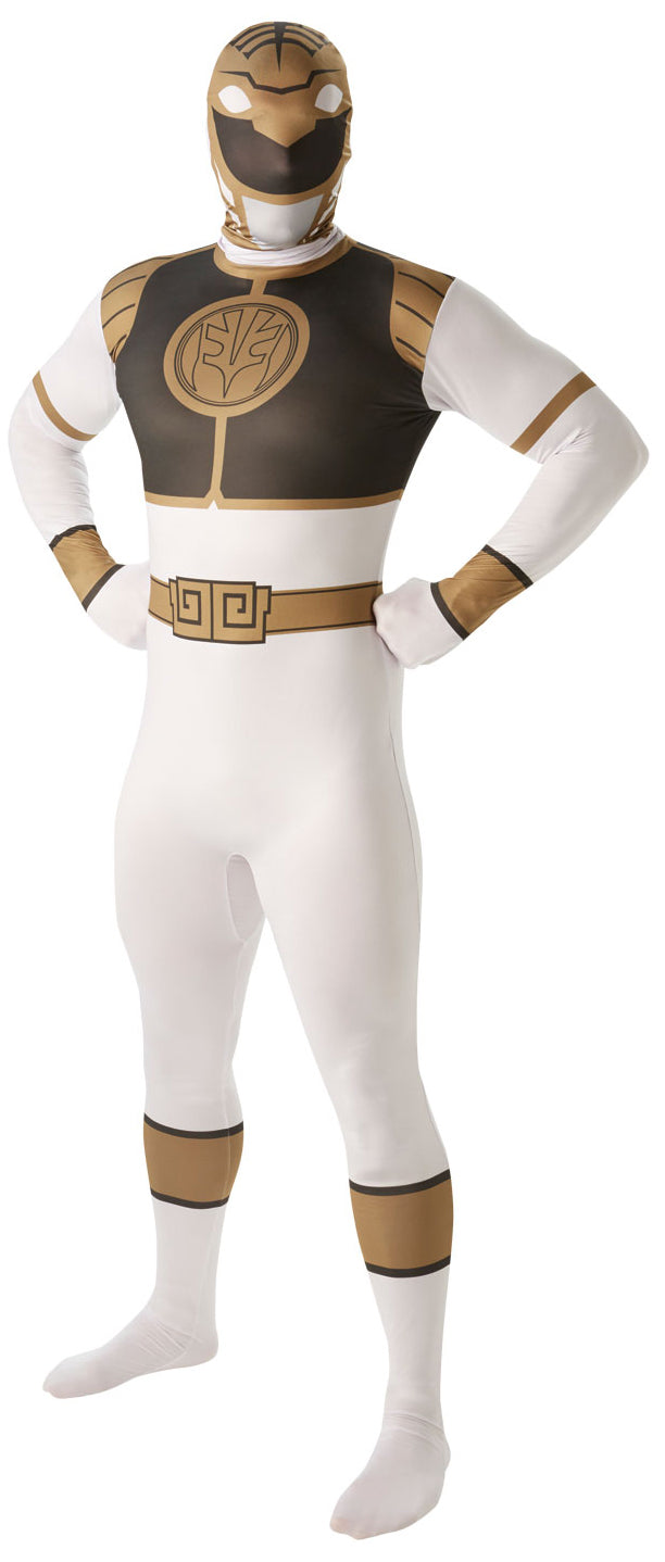 White Power Ranger Mens 2nd Skin Suit