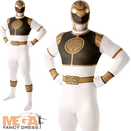 White Power Ranger Mens 2nd Skin Suit