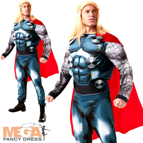 Men's Thor Avengers Marvel Superhero Costume + Wig