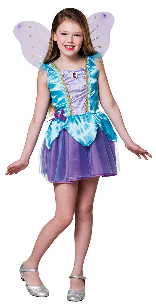 Girls Fairy with Wings Fairytale Book Day Costume