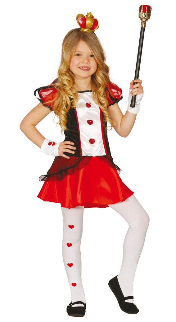 Alice in Wonderland Queen Of Hearts Girls Costume
